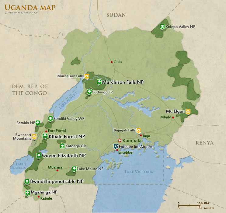 Popular Routes in Uganda Popular Routes in Uganda