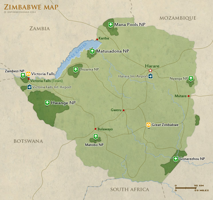 Popular Routes in Zimbabwe Popular Routes in Zimbabwe